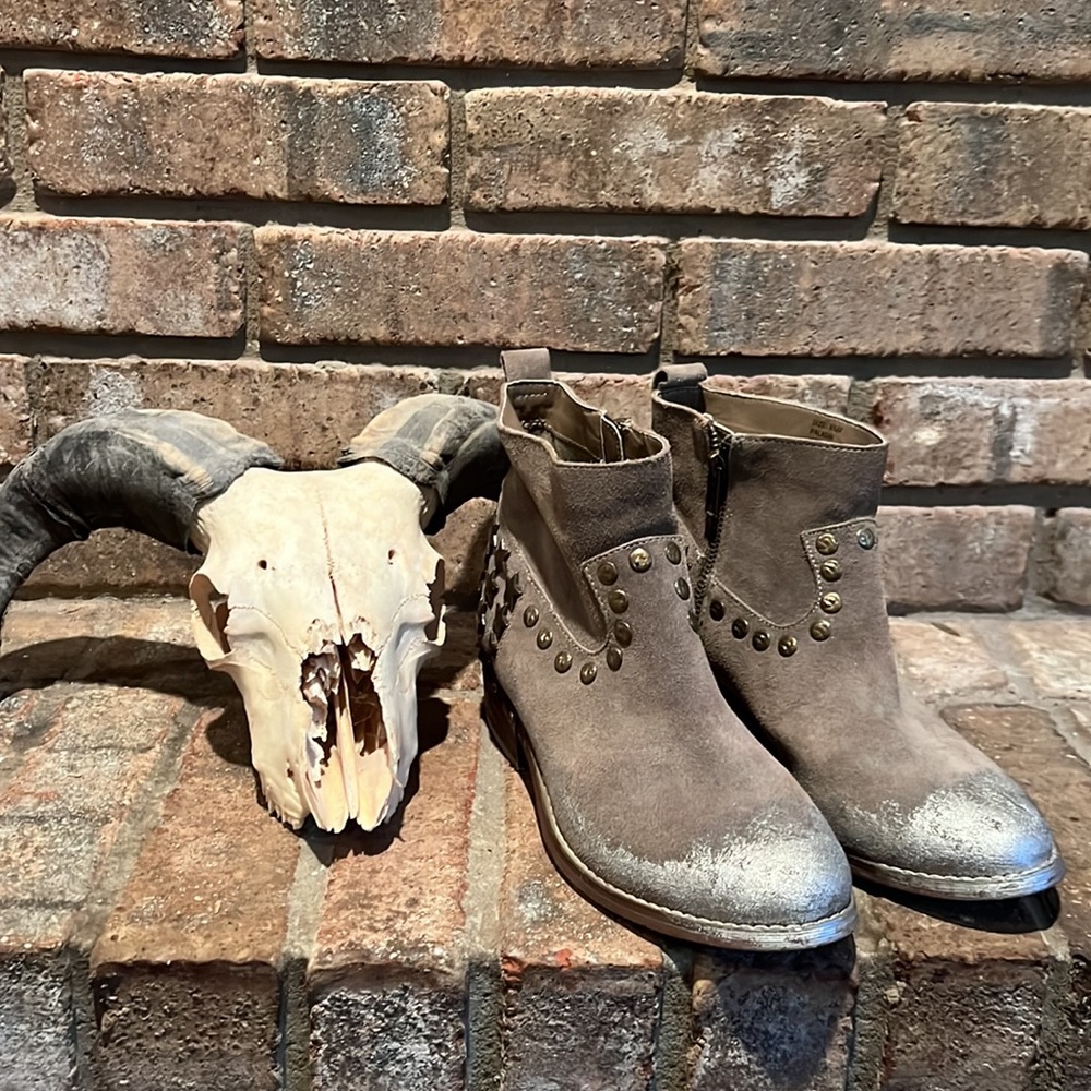 Coconuts by Matisse Paladin Star Studded Brushed Suede Booties 💫